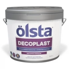 Декоративная штукатурка с эффектом "короед" Olsta Decoplast (15кг)