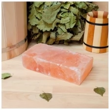 Кирпич из гималайской соли, шлифованный, 20х10х5 см, "Добропаровъ"