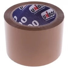 Клейкая лента упаковочная Unibob, 72мм*66м, 45мкм, темная, 6 шт.