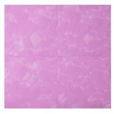 Самоклеящаяся ПВХ панель "Волны розовые" 70*70см