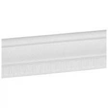 Самоклеящийся ПВХ плинтус 3D белый текстура, 2,3м./В упаковке шт: 1
