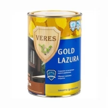 Декоративная пропитка для дерева Veres Gold Lazura №3, глянцевая, 0,9 л, тик