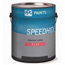 PPG Speedhide Interior "Flat" Краска для стен и потолков (белая, глубокоматовая, база Ultra Flat, 6-0010/01, 3,78 л)