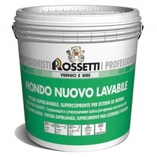 Rossetti Mondo Nuovo Lavabile Formula + Супермоющаяся, суперпокрывающая краска для стен и потолков (под колеровку, матовая, база TR, 4,5 л)