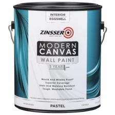 Zinsser Modern Canvas "EggShell" Краска дизайнерская для внутренних работ (белый, яичная скорлупа, база Pastel, 3,43 л)