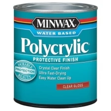 Minwax Polycrylic Protective Finish защитное покрытие на водной основе (бесцветный, глянцевый, 0,946 л)