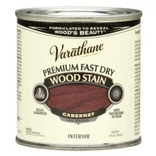 Varathane Premium Fast Dry Wood Stain тонирующее прозрачное масло для дерева (каберне, 0,236 л)