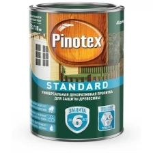 Pinotex Standard декоративная пропитка для внутренних и наружных работ (сосна, 9л)