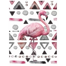 Фотообои Milan Орнаментальный фламинго, M2022, 200х270 см, виниловые на флизелиновой основе