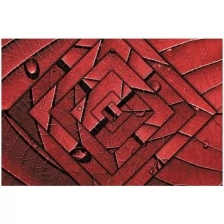 Фотообои Milan Красные ромбы, M614, 200х135 см, виниловые на флизелиновой основе