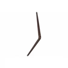 Кронштейн угловой с ребром, 400 х 450 мм, коричневый Сибртех