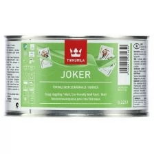 Tikkurila Joker Экологичная краска интерьерная (белая, матовая, база A, 0,23 л)