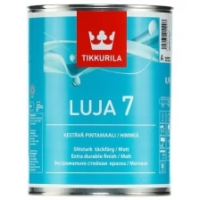 Tikkurila Luja 7 Краска для влажных помещений (под колеровку, матовый, база C, 9 л)