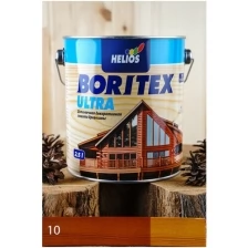 Boritex Ultra декоративное лазурное покрытие (№10 каштан, 2,5 л)