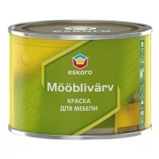 Eskaro Краска для мебели "Eskaro Mooblivarv" (Белая, полуматовая, база А, 0,45 л)