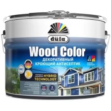 Dufa Wood Color Кроющий антисептик для деревянных фасадов (белый, 2,5л)