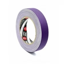 Клейкая тканевая лента матовая фиолетовая мнороразовая для маркировки разметки упаковочная серия TrueGAFF 25мм/25м