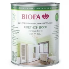 Цветной воск для дерева Biofa 2087 (Биофа 2087)/Объем 2,5/Ландыш