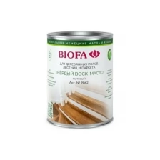 Твердый воск-масло для дерева, профессиональный матовый Biofa 9062 (Биофа 9062) 2.5 л.