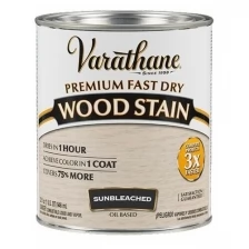 Быстросохнущее тонирующее прозрачное масло / Морилка для дерева Varathane Fast Dry Wood Stain. Выбеленное дерево, 0,946 л.
