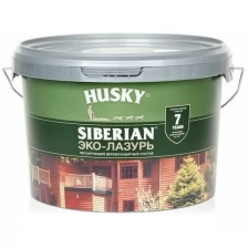 ЭКО-лазурь для дерева Husky Siberian полуматовая, тиковое дерево 2,5л