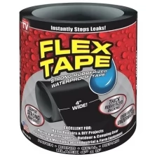 Сверхсильная клейкая лента Flex Tape 10 см черная