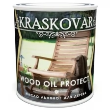 Масло льняное для дерева Kraskovar Wood Oil Protect 2,2л