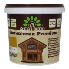 Масляный антисептик Forwood премиум 3л для защиты дерева до 10лет цвет калужница для наружных и внутренних работ без запаха