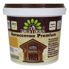 Масляный антисептик Forwood премиум 1л для защиты дерева до 10лет цвет орегон для наружных и внутренних работ без запаха