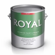 Американская фасадная краска Royal Exterior Flat, 0.946, Ultra White, Ace Paint