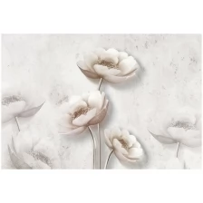 Фотообои виниловые на флизелиновой основе Polimar "Элегантные цветы 3D", Арт. 14-590, 400см х 270см (ШхВ)