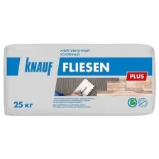 КНАУФ Флизен Плюс клей плиточный усиленный (25кг) / KNAUF Fliesen Plus клей для плитки и керамогранита усиленный (25кг)