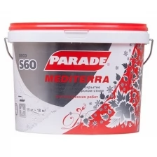 Декоративное покрытие Parade Deco Mediterra S60 с эффектом в стиле средиземноморья 4 кг, белый