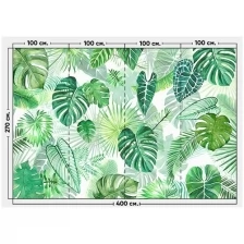 Фотообои / флизелиновые обои Тропический рисунок 4 x 2,7 м