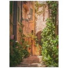 Фотообои Milan Итальянская улочка, M2039, 200х270 см, виниловые на флизелиновой основе