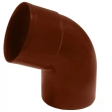 Отвод водосточной трубы ПВХ 67/100 MUROL, коричневый- 4 шт.