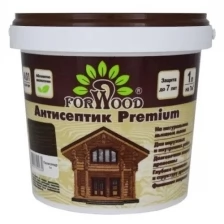 Масляный антисептик Forwood премиум 1л для защиты дерева до 10лет цвет палисандр для наружных и внутренних работ без запаха