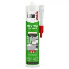 Герметик силиконовый санитарный KUDO белый алюминий RAL 9006 KSK 125