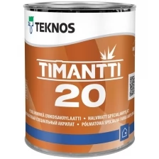 Краска Для Внутренних Работ Teknos Timantti 20 Водно Эмульсионная 0,9л белая