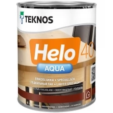 Лак для паркета водоразбавляемый Teknos Helo Aqua 40 полуглянцевый 0.9 л