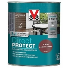 Эмаль Direct Protect V33 черная, 0.75л