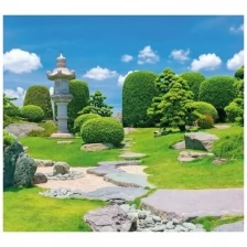 Фотообои Milan Восточный сад, M3118, 300х270 см, виниловые на флизелиновой основе