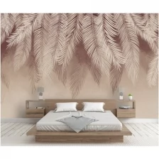 Фотообои / флизелиновые обои Листья пальмы золотисто-коричневые 4 x 2,7 м