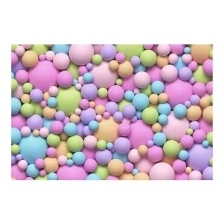 Фотообои виниловые на флизелиновой основе Polimar "Разноцветные шарики", Арт. 144-427, 400см х 270см (ШхВ)