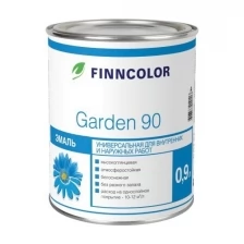 Эмаль FINNCOLOR (0,9 кг, Garden 90А, универсальная , Белый, в/глянц. (9269))
