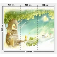 Фотообои / флизелиновые обои Волшебное дерево 3 x 2,6 м