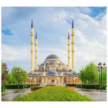 Фотообои Milan Утро в Чечне, M3509, 300х270 см, виниловые на флизелиновой основе