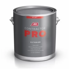 Фасадная краска Contractor Pro Exterior Flat, матовая, 3,78, Ultra White, Ace Paint
