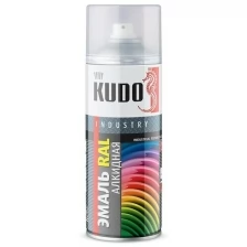 KUDO KU5002 Эмаль термостойкая черная, 520 мл