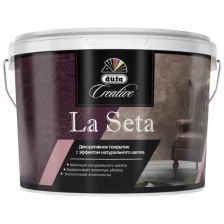 Покрытие декоративное Dufa Creative La Seta эффект натурального шелка база ARGENTO ST-001 5 кг.